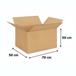 Коробка картонная трехслойная 70*50*50cm - 900 тг